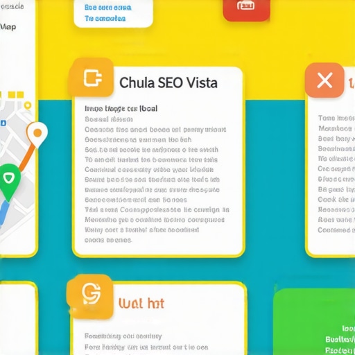 Infographic illustrating key local SEO ranking factors for Google Maps in Chula Vista