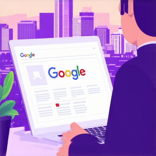 Optimizing Google My Business for San Diego Local SEO Business owner working on local SEO optimization with San Diego landmarks in background.