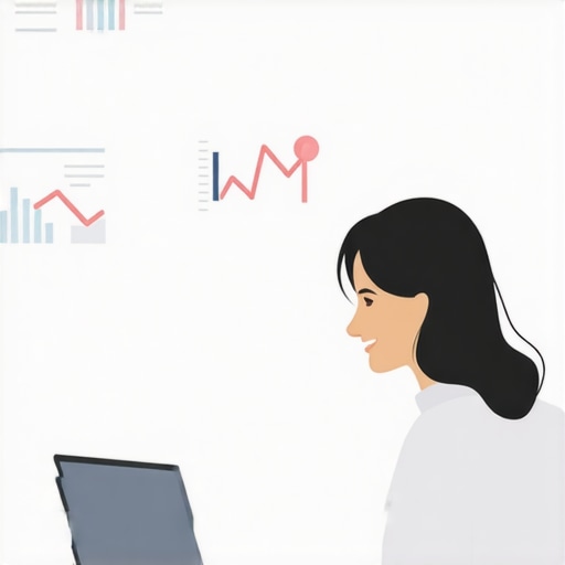 Person analyzing local SEO data on a laptop with charts and maps