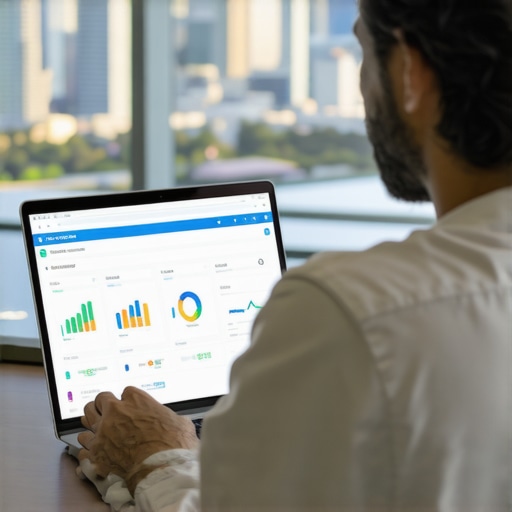 Analyzing Local SEO Data in San Diego Business owner reviewing local SEO metrics for San Diego business