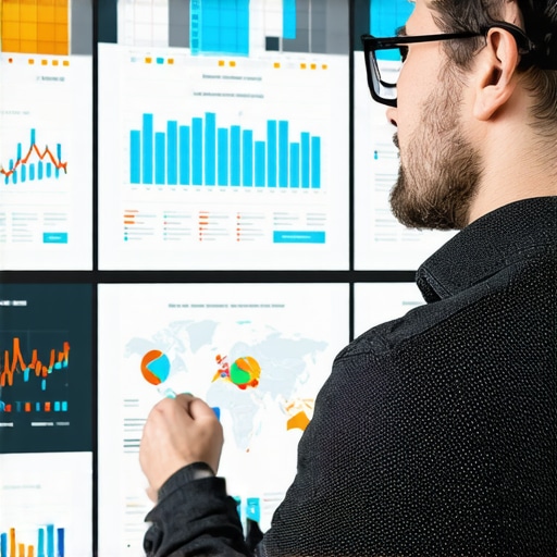 A person reviewing SEO analytics on a computer screen to maintain local search rankings.