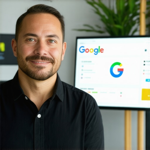 Business owner updating Google My Business profile on a laptop in Chula Vista