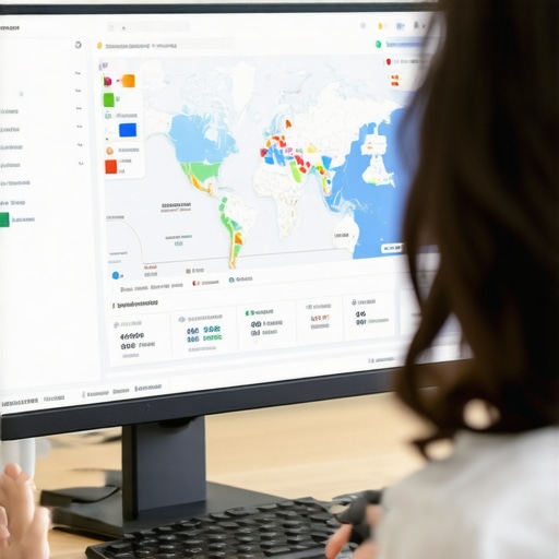 Person reviewing local SEO analytics on a computer for Chula Vista business